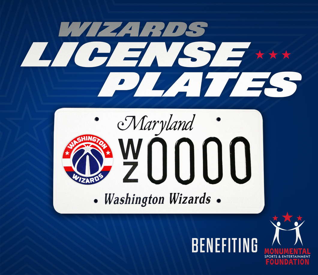 Wizards Maryland License Plates